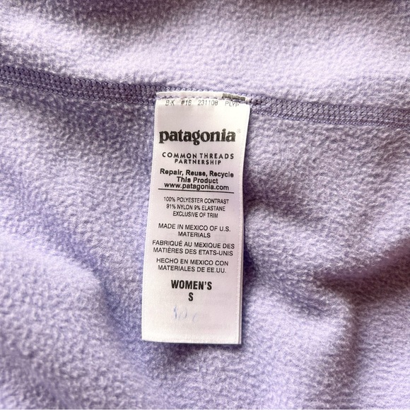 Patagonia Full Zip Fleece Micro D Jacket Lavender Small - Picture 6 of 7